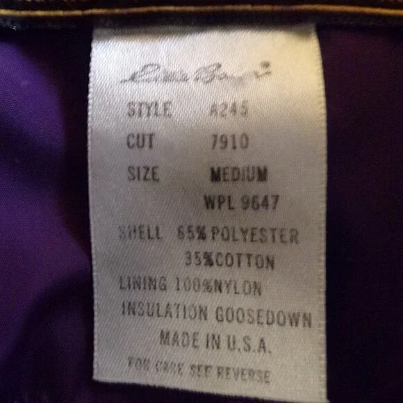 Eddie Bauer Vintage Made in USA Women's Goose Down Hooded Expedition Parka - M - Picture 11 of 12